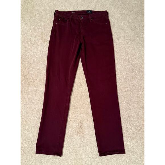 Adriano Goldschmied The Prima Burgundy Jeans, Size 27R - Picture 1 of 5